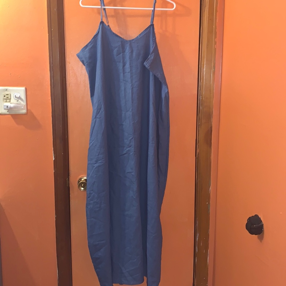 *3 for $25* Blue Jean Spaghetti Strap Maxi Dress Size L/XL